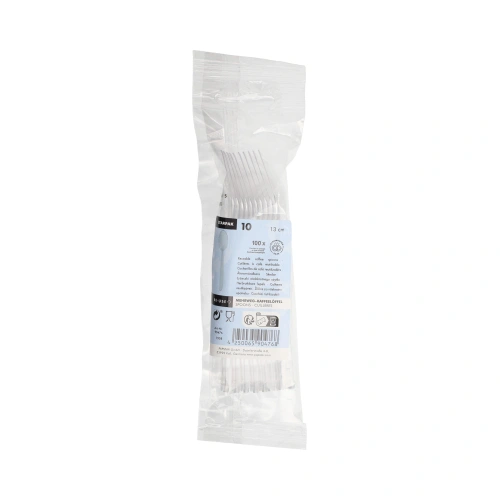Starpak Mehrweg-Kaffeelöffel 13 cm transparent, 20 x 10 Stück