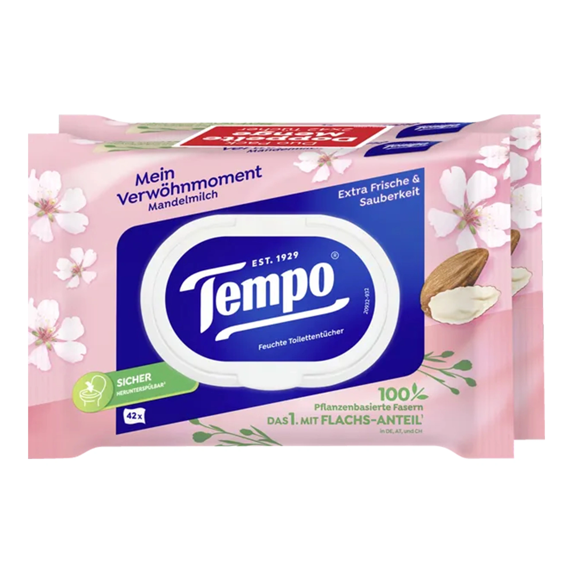 Tempo Feuchte Toilettentücher Duo-Pack