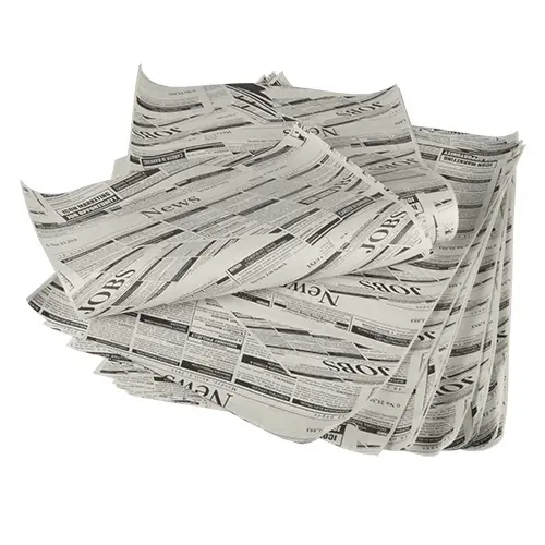 PAPSTAR 5 kg Einschlagpapiere, Pergament-Ersatz 35 cm x 25 cm "Newsprint" fettdicht