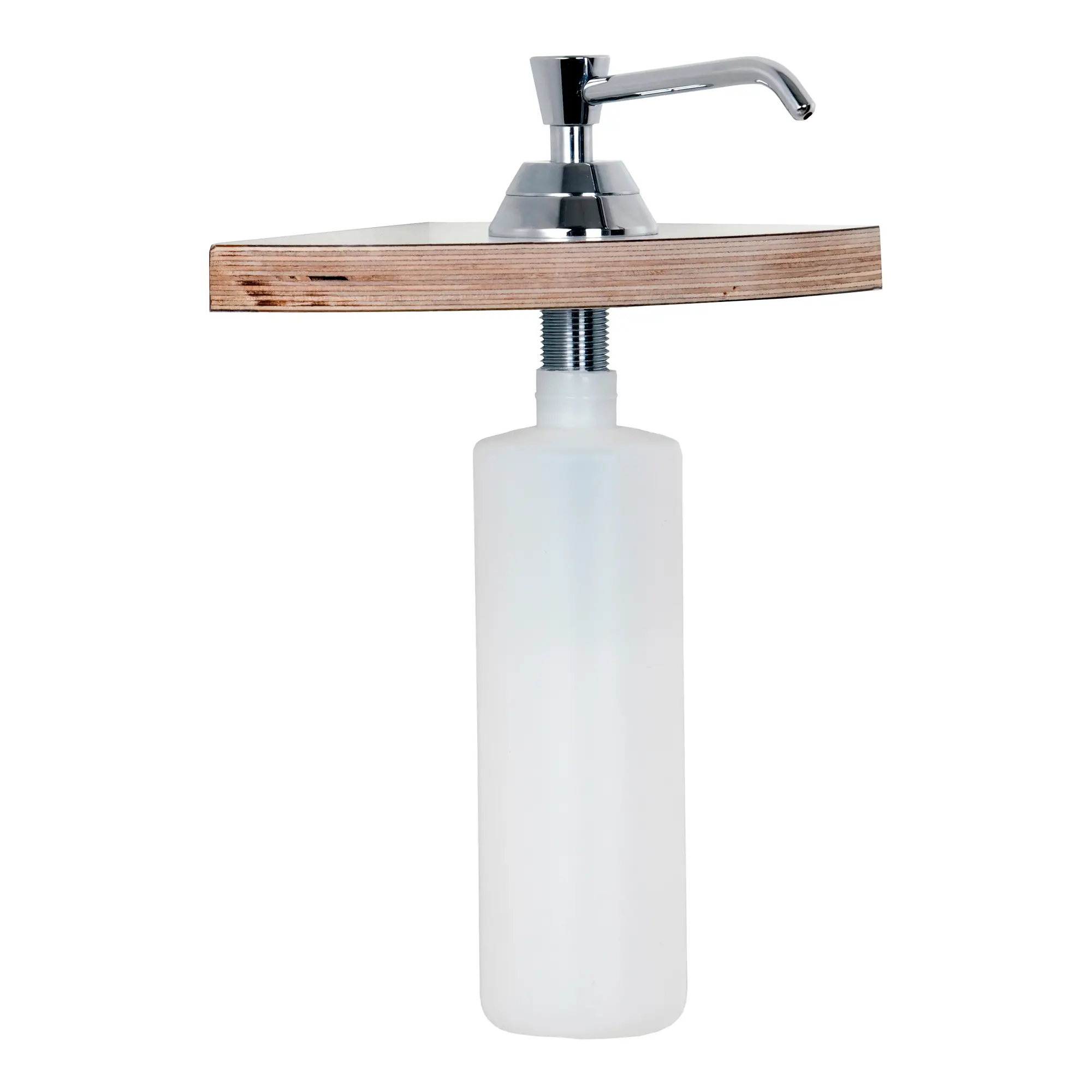 Mediclinics Einbau Seifenspender 480 ml verchromt mit Untertisch-Flasche zum Einbau in den Waschtisch, Artikel DJ0121C