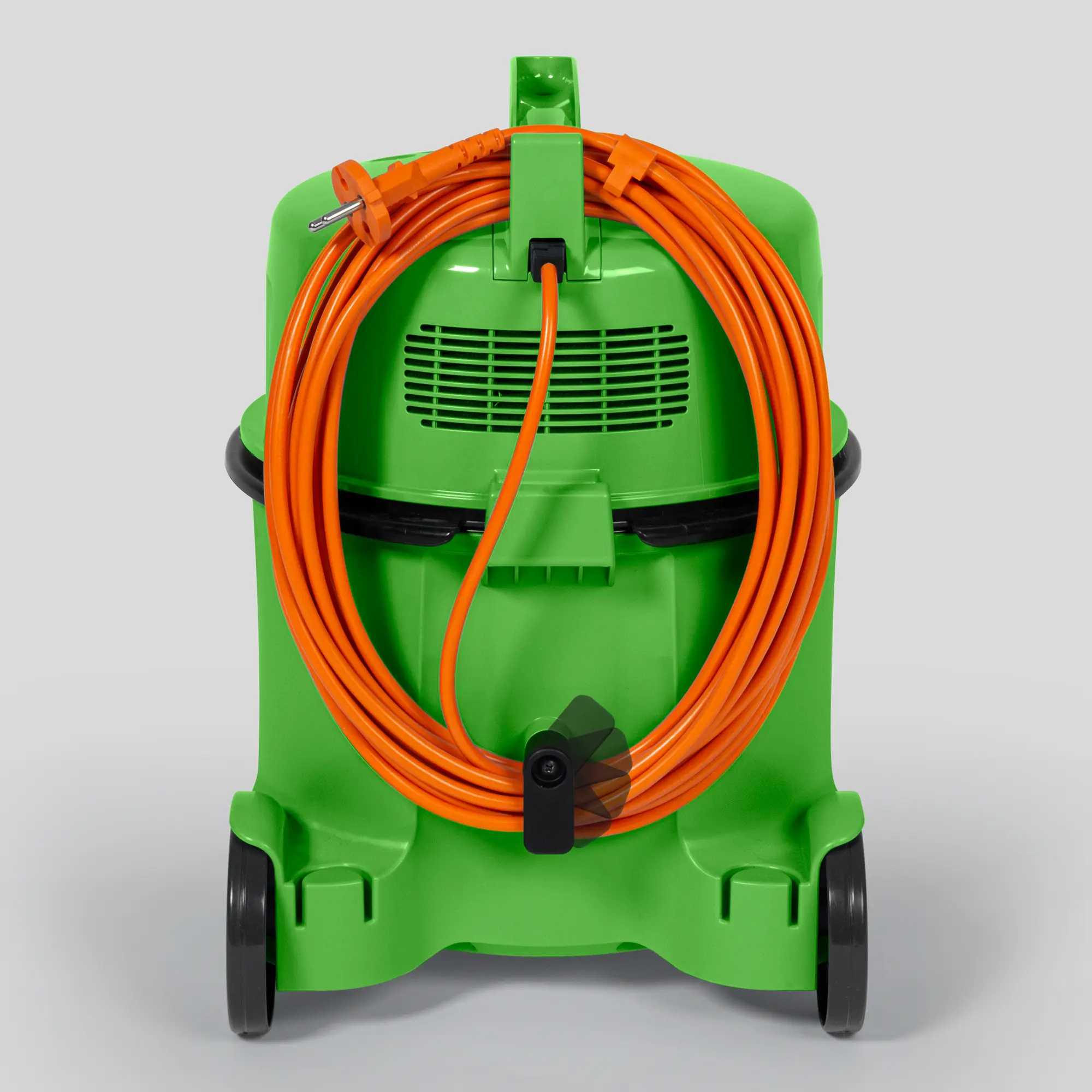 Hitachi Staubsauger CV-400 PRO in Grün mit 880 Watt Powermotor, beutellosem Filtersystem, robustem Kunststoffgehäuse und orangefarbenem Netzkabel