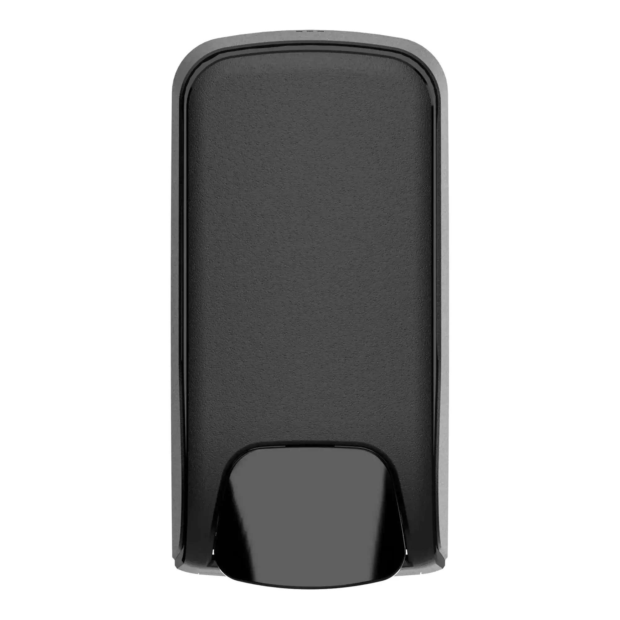 SEMYtop Desinfektionsmittelspender 500 ml Kunststoff in Schwarz, manueller nachfüllbarer Wandspender aus der Black & White Hygienespender-Linie