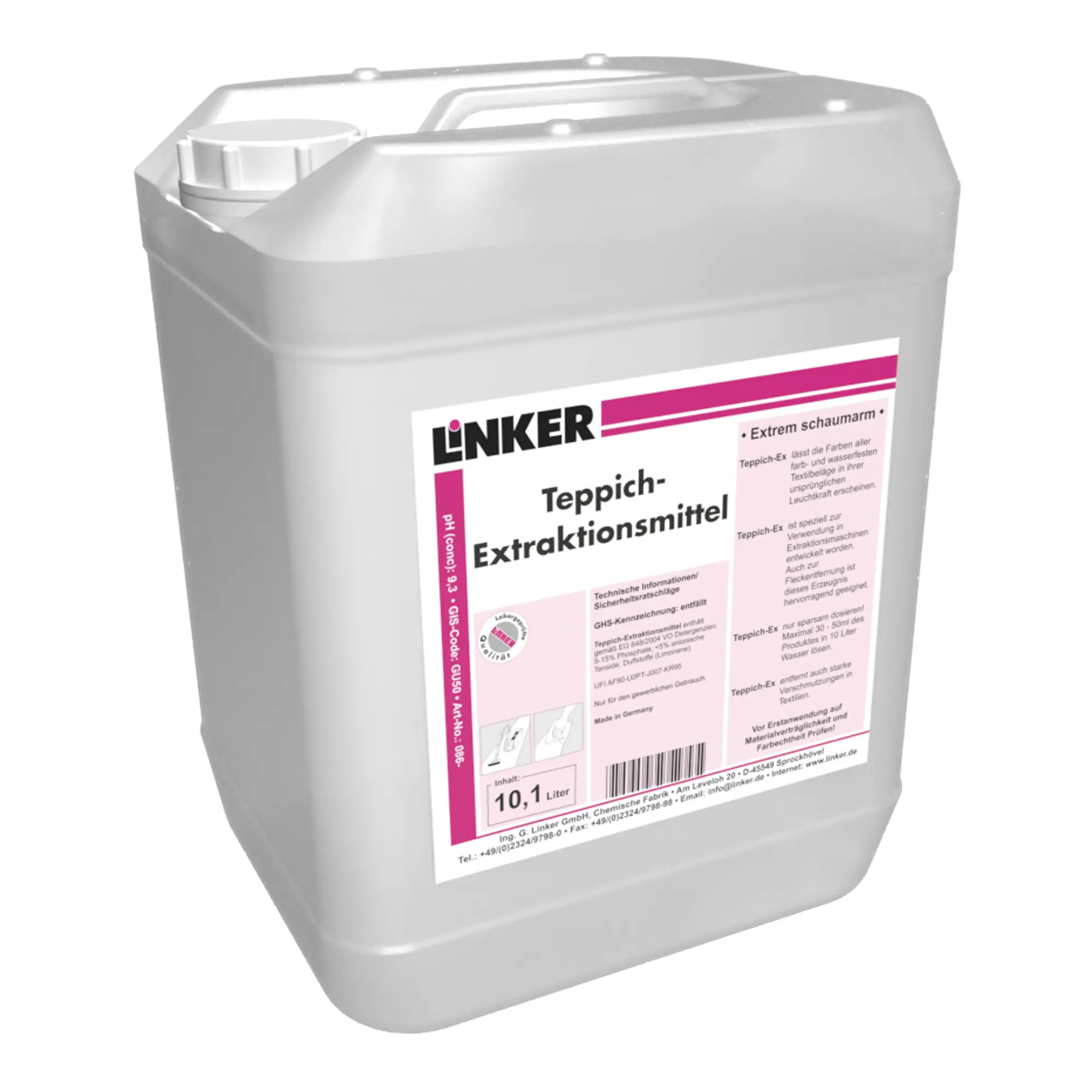 Linker Teppich-Extraktionsmittel 10 Liter Kanister 086-10_1