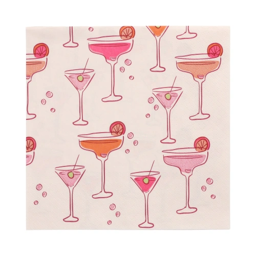 PAPSTAR Servietten, 3-lagig 1/4-Falz 33 cm x 33 cm "Aperitifs", 10 x 20 Stück