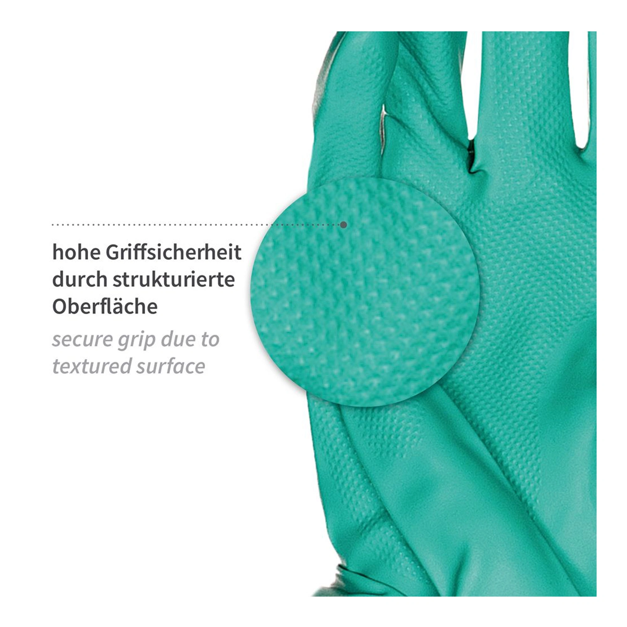 Hygostar Professional Chemikalienschutzhandschuhe mit Nitril-Beschichtung grün, VE 144 Paar