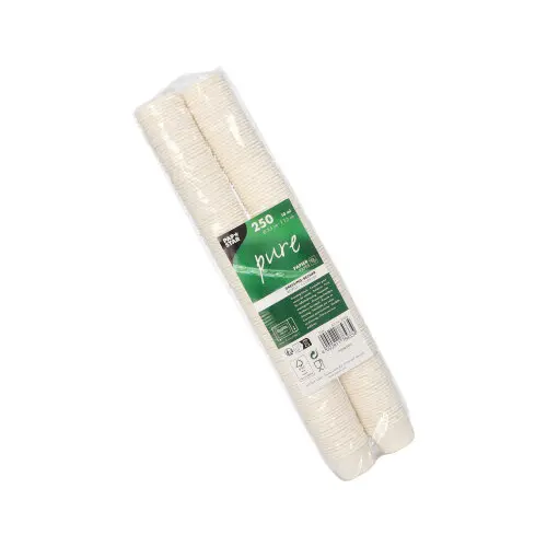 PAPSTAR Dressingbecher, Papier "pure" 10 ml, weiß Ø 3,5 cm x 2,2 cm, mikrowellengeeignet und geschmacksneutral, nachhaltige Portionsbecher im Stapel-Pack
