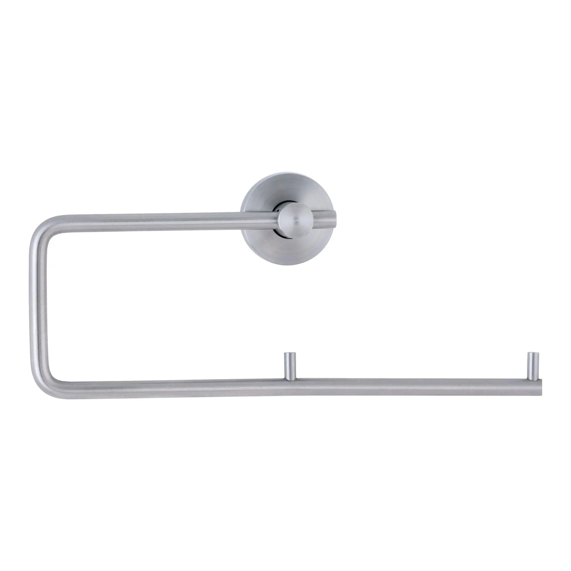 Bobrick B-547 Cubicle Collection WC-Papierrollenhalter für 2 Rollen, massiver Edelstahl 18/10, matt gebürstet, stabile Halterstange mit Haltestiften, Artikel B-547
