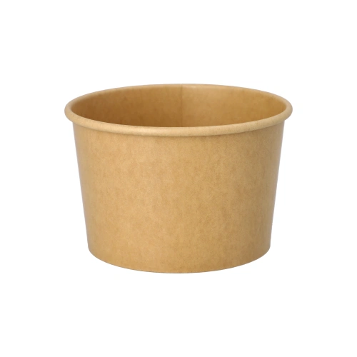 Starpak Eisbecher, Pappe rund 500 ml Ø 11,2 cm, 7,8 cm braun, 10 x 50 Stück