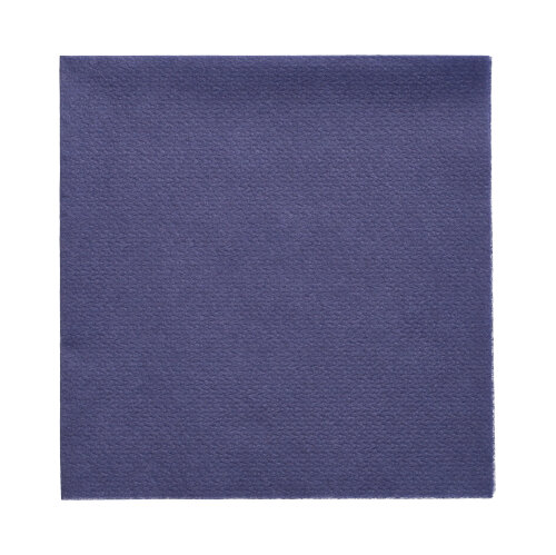 PAPSTAR Servietten, 1-lagig 1/4-Falz 33 x 33 cm dunkelblau, geprägte FSC-Servietten der Color Collection im Karton 12 x 100 Stück