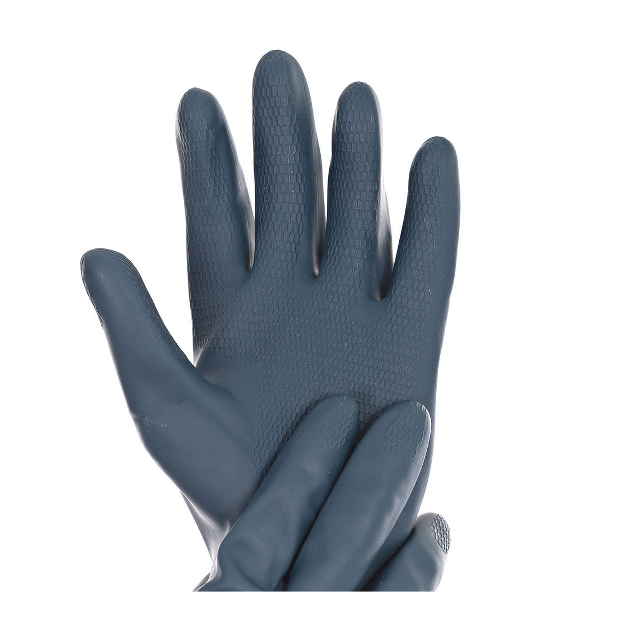 Hygostar Grande Chemikalienschutzhandschuhe mit Latex-Beschichtung petrol, VE 10 Paar