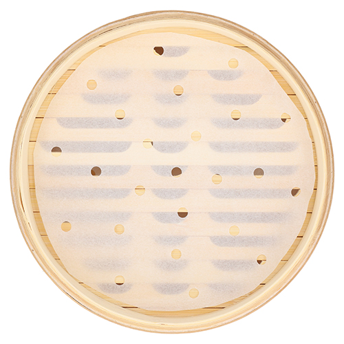 PAPSTAR Dampfgarer Bambus "ASIA" Ø 25 cm, 16 cm 3-teilig, 4 x 1 Stück