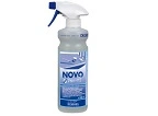 NOVO Descaler Sanitär-Kalklöser Sprayflasche 500 ml zur Entfernung von Kalk und Seifenresten in Bad, Dusche und WC, Artikelnummer 77596