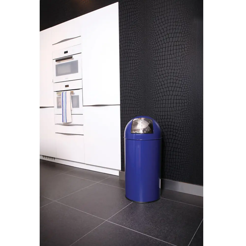 EKO Pushcan Abfallbehälter 40 Liter blau Küche 31022977