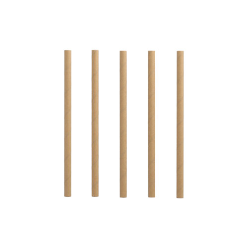 PAPSTAR Cocktail Trinkhalme, Papier Ø 7 mm, 15 cm braun