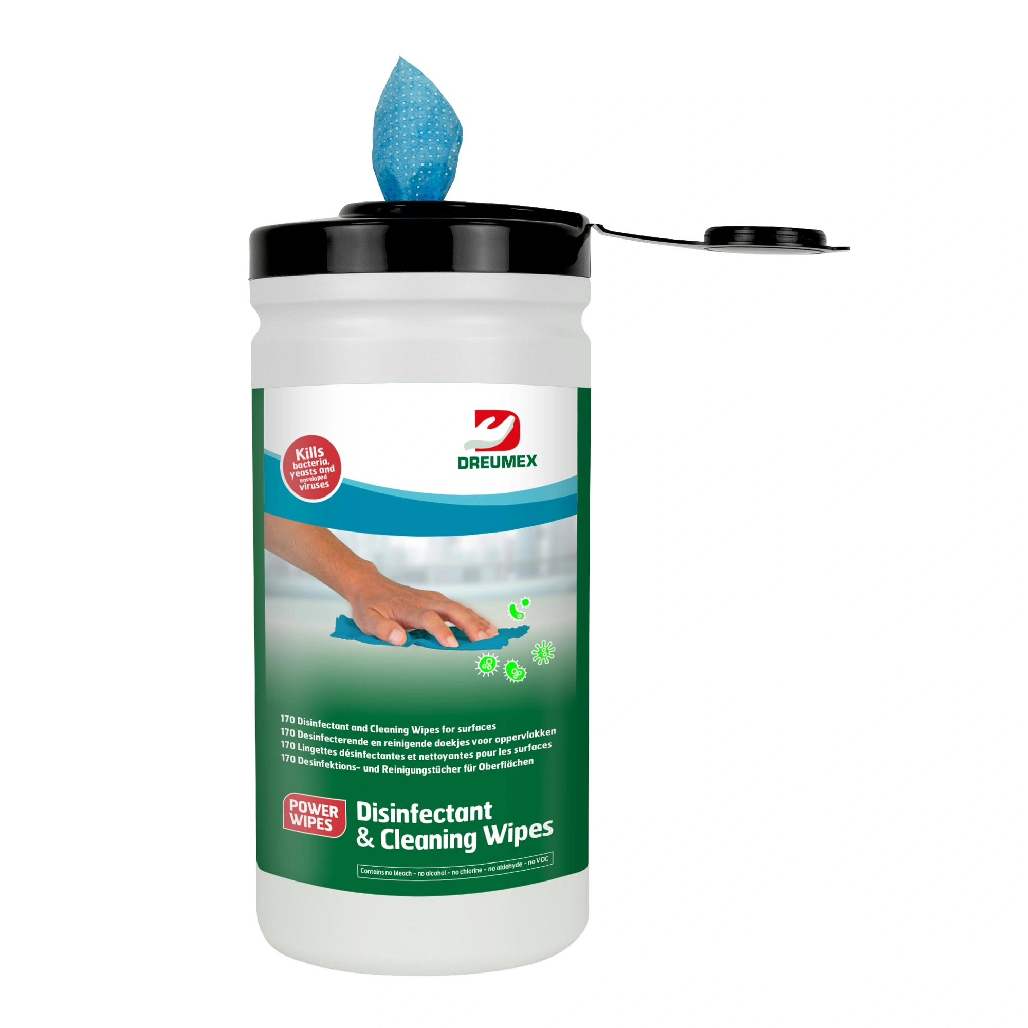 Dreumex Disinfectant & Cleaning Wipes BLUE Desinfektions- u. Reinigungstücher