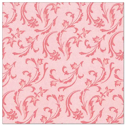 PAPSTAR Servietten "ROYAL Collection" 1/4-Falz 40 x 40 cm rot Damascato in Stoffoptik mit floralen Ornamenten, weich, formstabil, Artikel 84998