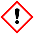 Schild bzw. Piktogramm für Gefahrenklasse Reizend bzw. Gesundheitsschädlich
