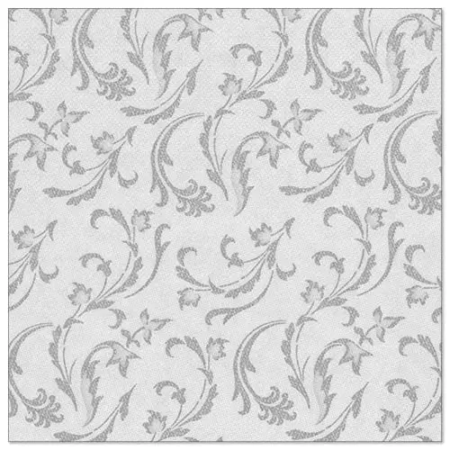 PAPSTAR Servietten "ROYAL Collection" 1/4-Falz 40 x 40 cm grau Damascato, hochwertige Stoffoptik-Servietten mit ornamentaler Musterung, weich, formstabil, FSC-zertifiziert, Artikel 85005