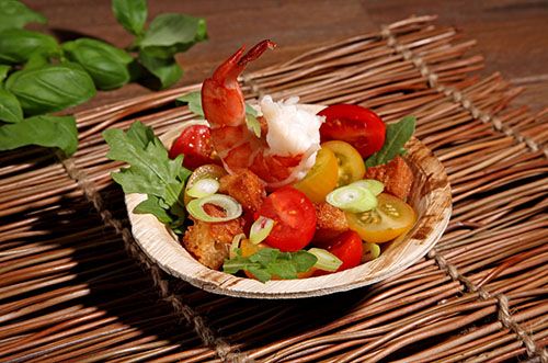 PAPSTAR Schalen Palmblatt "pure" rund 200 ml Ø 13 cm, stabile runde Palmblattschalen, wasserdicht, hitzebeständig, industriell kompostierbar, 10 x 6 Stück, Art.-Nr. 87827