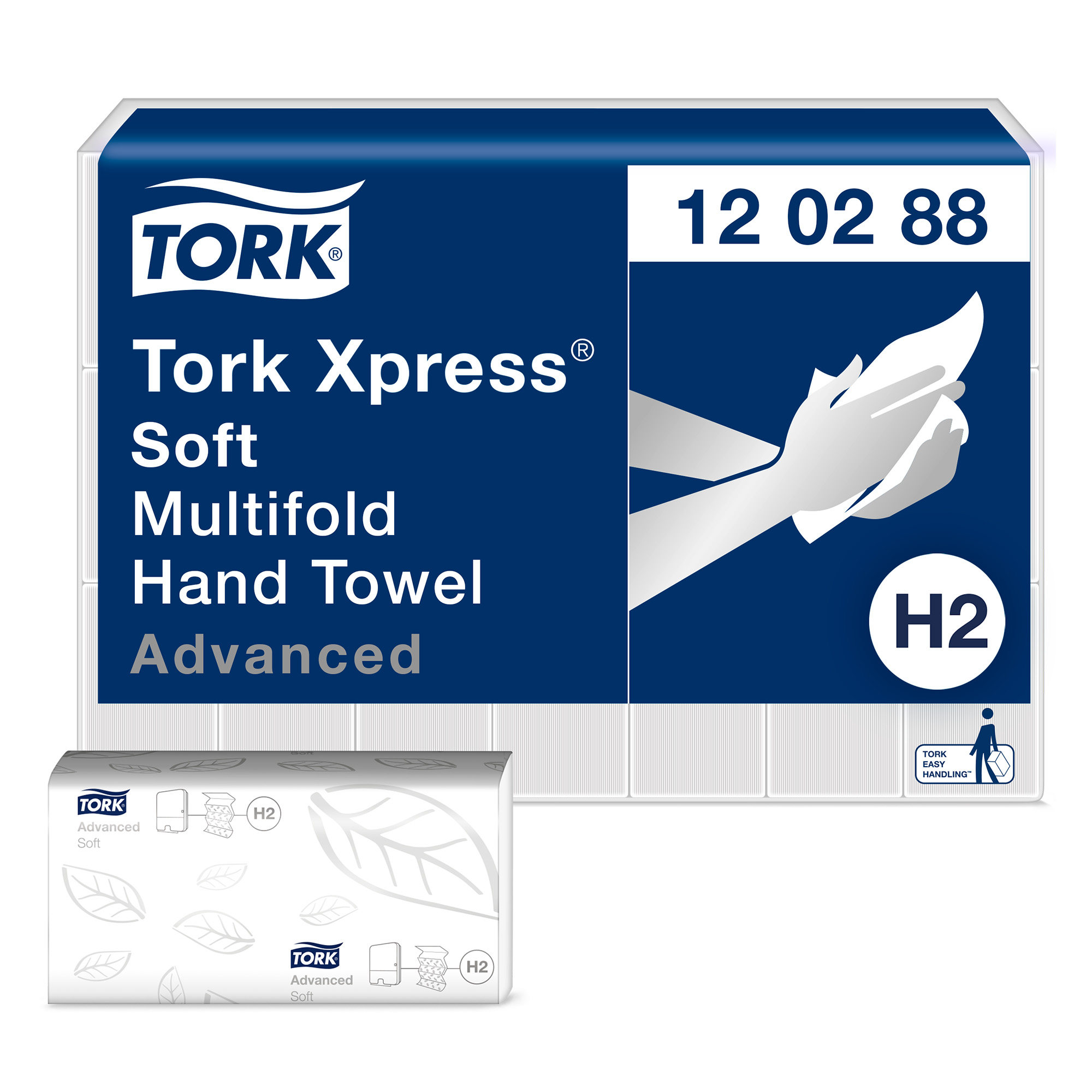 Tork Xpress Advanced Multifold Papierhandtücher, hochweiß 21x34cm 2856 Tücher  120288_1