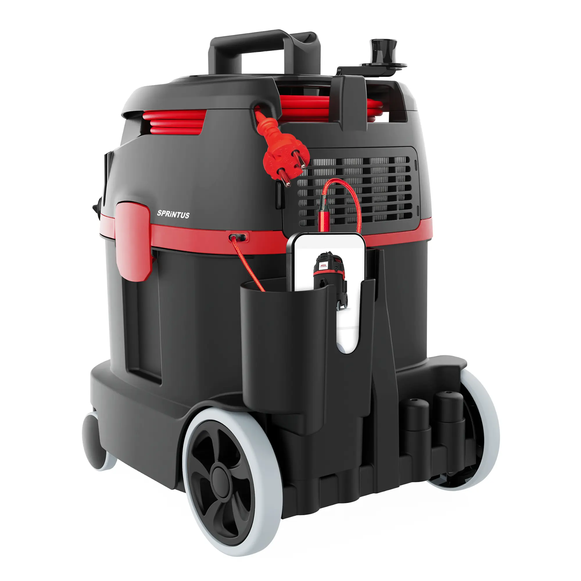 Sprintus Staubsauger ERA PRO ZERO mit Bordcomputer, interaktivem Touchdisplay, Füllstandsanzeige, Reservefach und USB-Anschluss für professionelle Reinigung