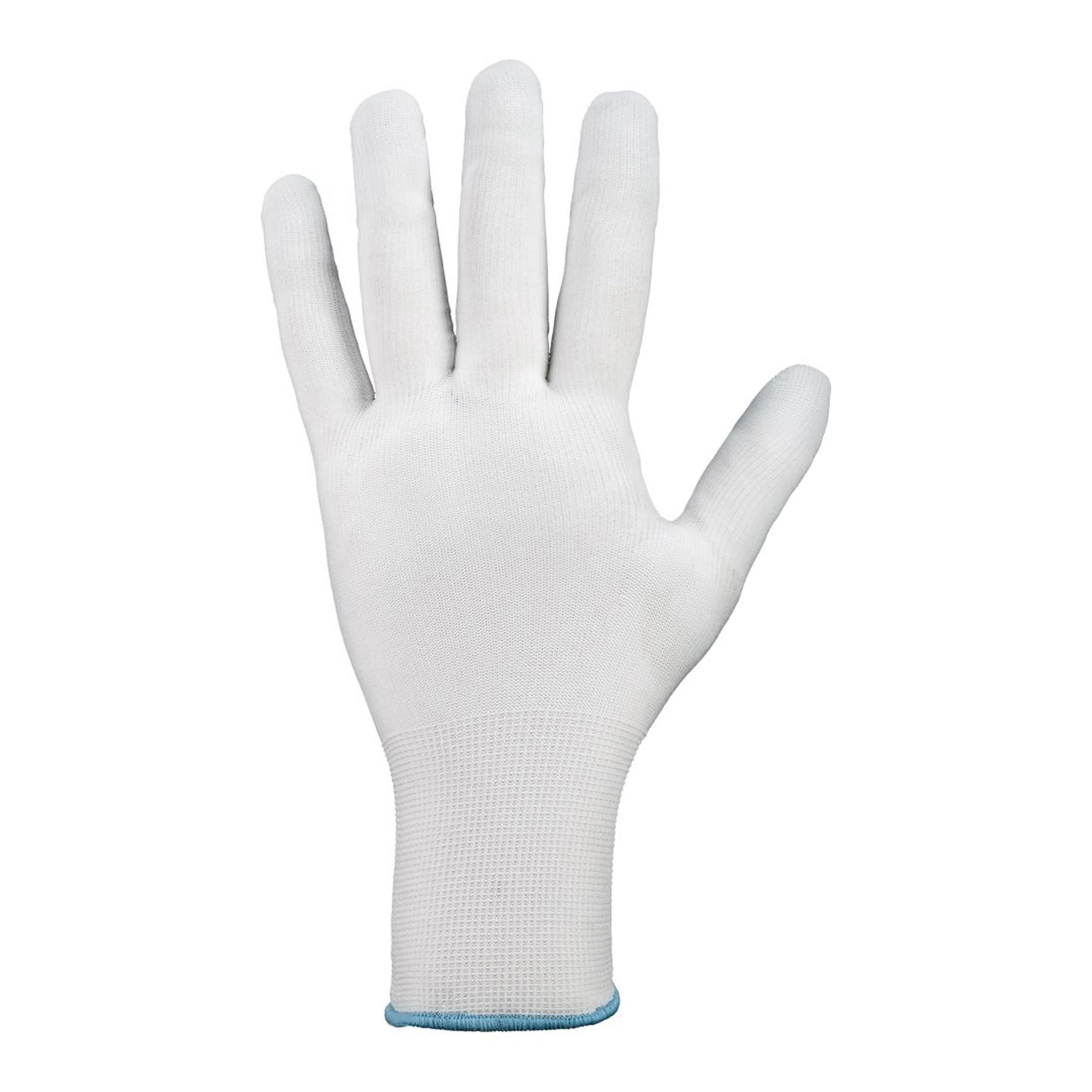 Stronghand Laiwu 03261 Feinstrickhandschuhe weiß/blau, VE 240 Paar