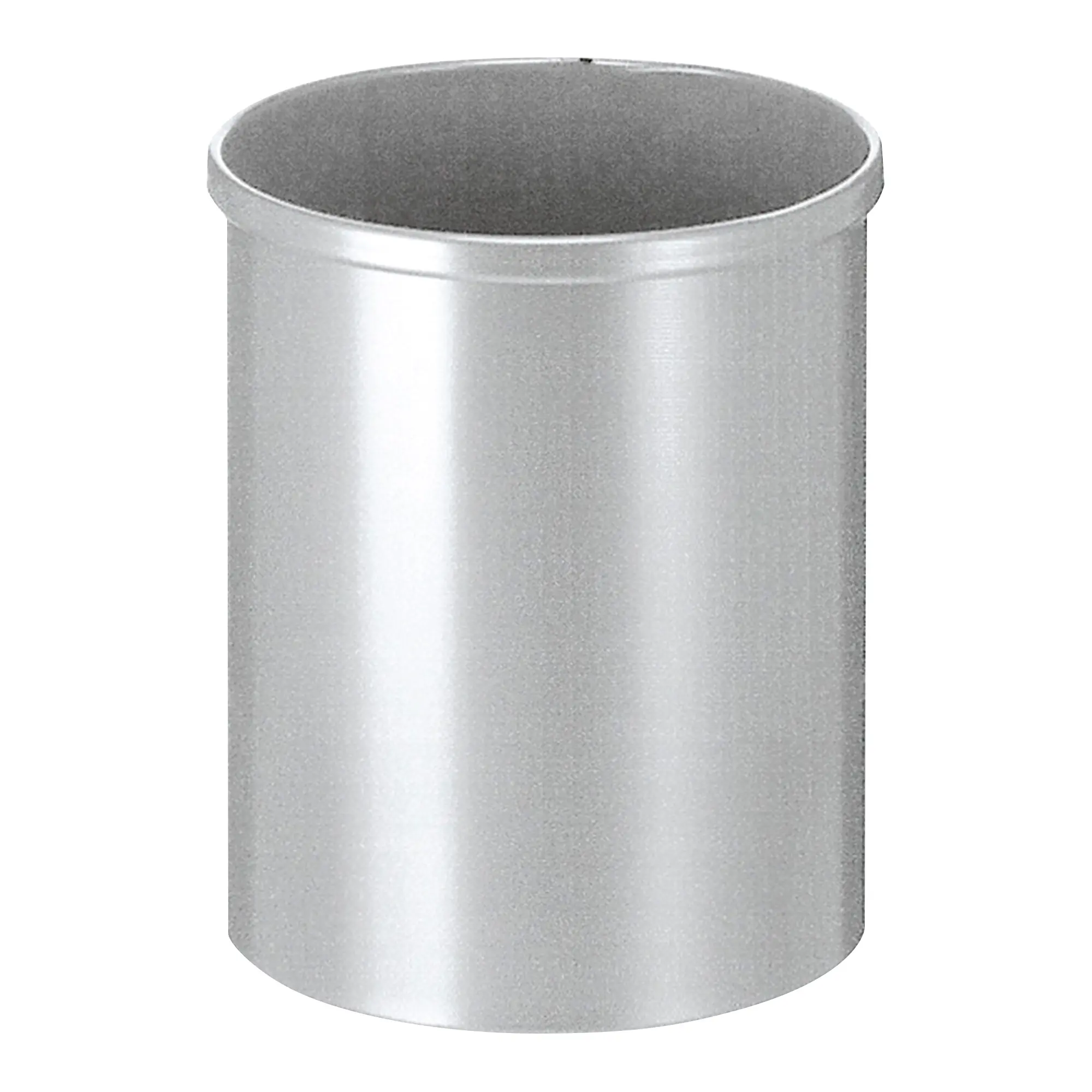 V-Part Runder Papierkorb Metall 15 Liter silber 31009633_1