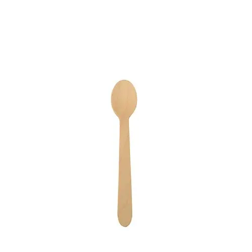 PAPSTAR Kaffeelöffel, Holz "pure" 11 cm aus naturbelassenem Birkenholz, splitterfrei poliert, stabiler Holzlöffel für Kaffee und Desserts, 16 x 25 Stück