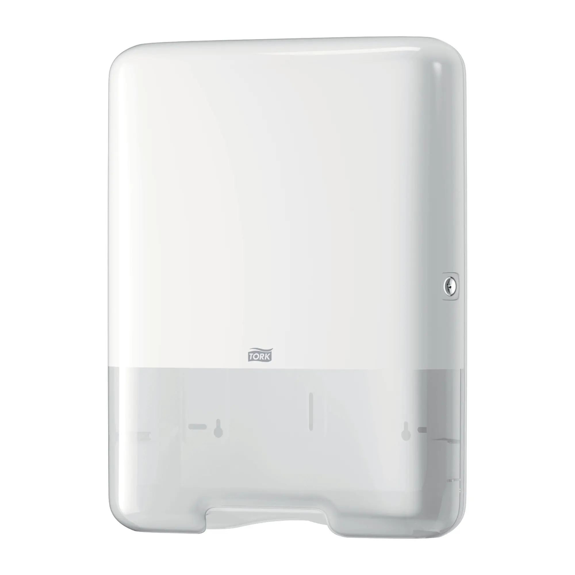 Tork Spender für Zickzack-Handtücher H3 weiss für Zickzack- und Lagenfalz-Handtücher, robustes Elevation Design, Artikel 553000