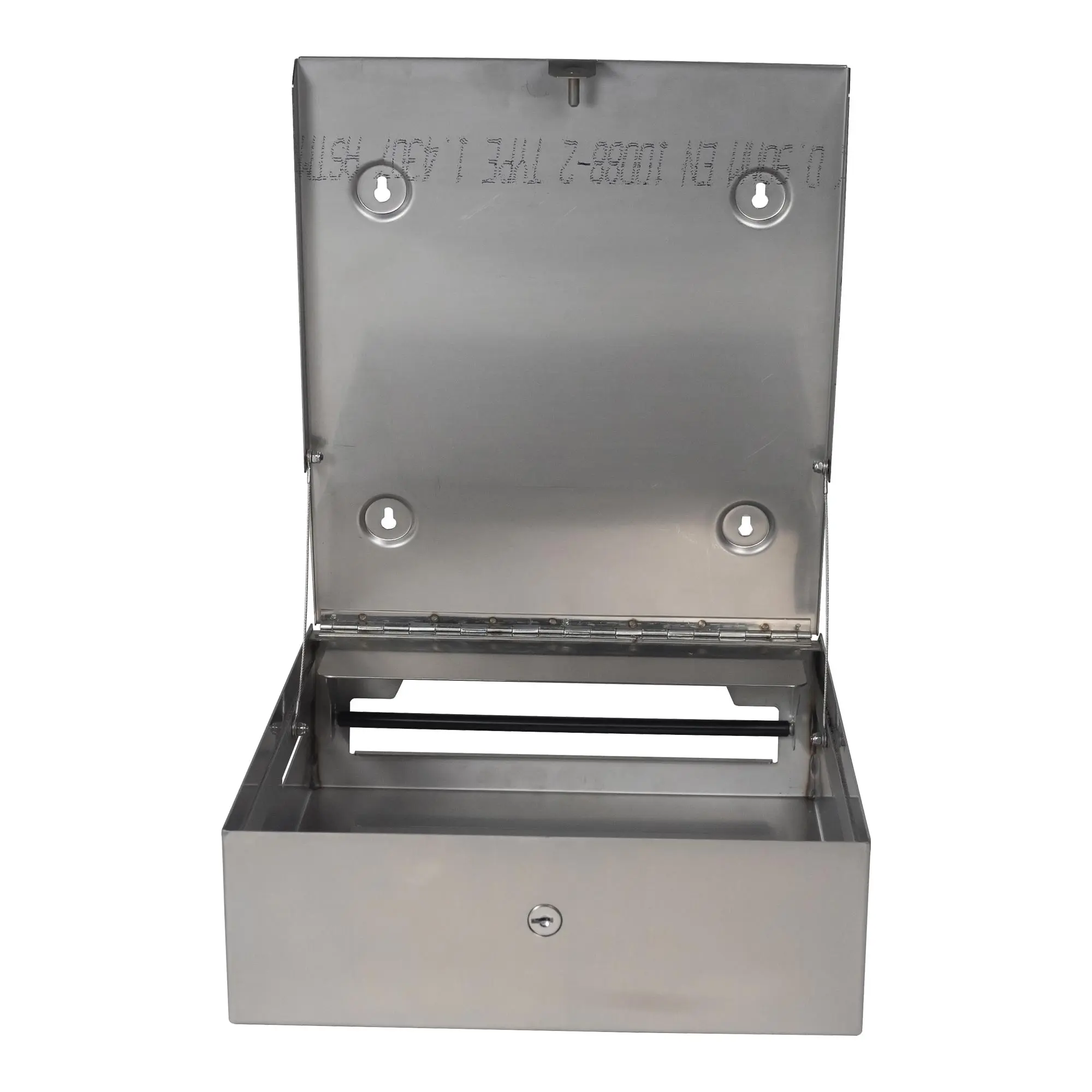 Bobrick B-9262 Fino Collection Papierhandtuchspender aus Edelstahl, geöffneter Falthandtuchspender zur Wandmontage für C-Falz und Multifold Tücher, Artikelnummer B-9262