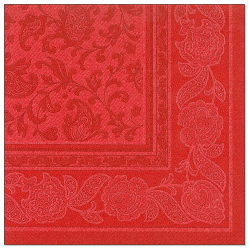 PAPSTAR Servilletas Royal Collection - Pack De 8 X 20 Unidades, Tamaño 40x40 Cm, Color Burdeos