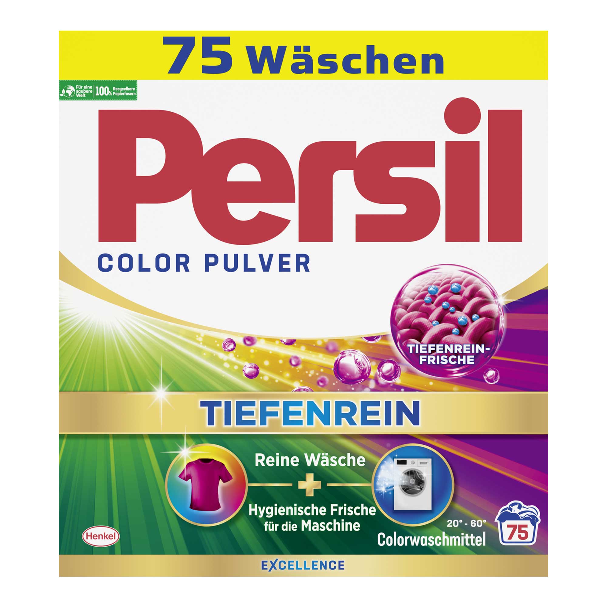 Persil Color Pulver Colorwaschmittel, 130 / 75 Waschladungen