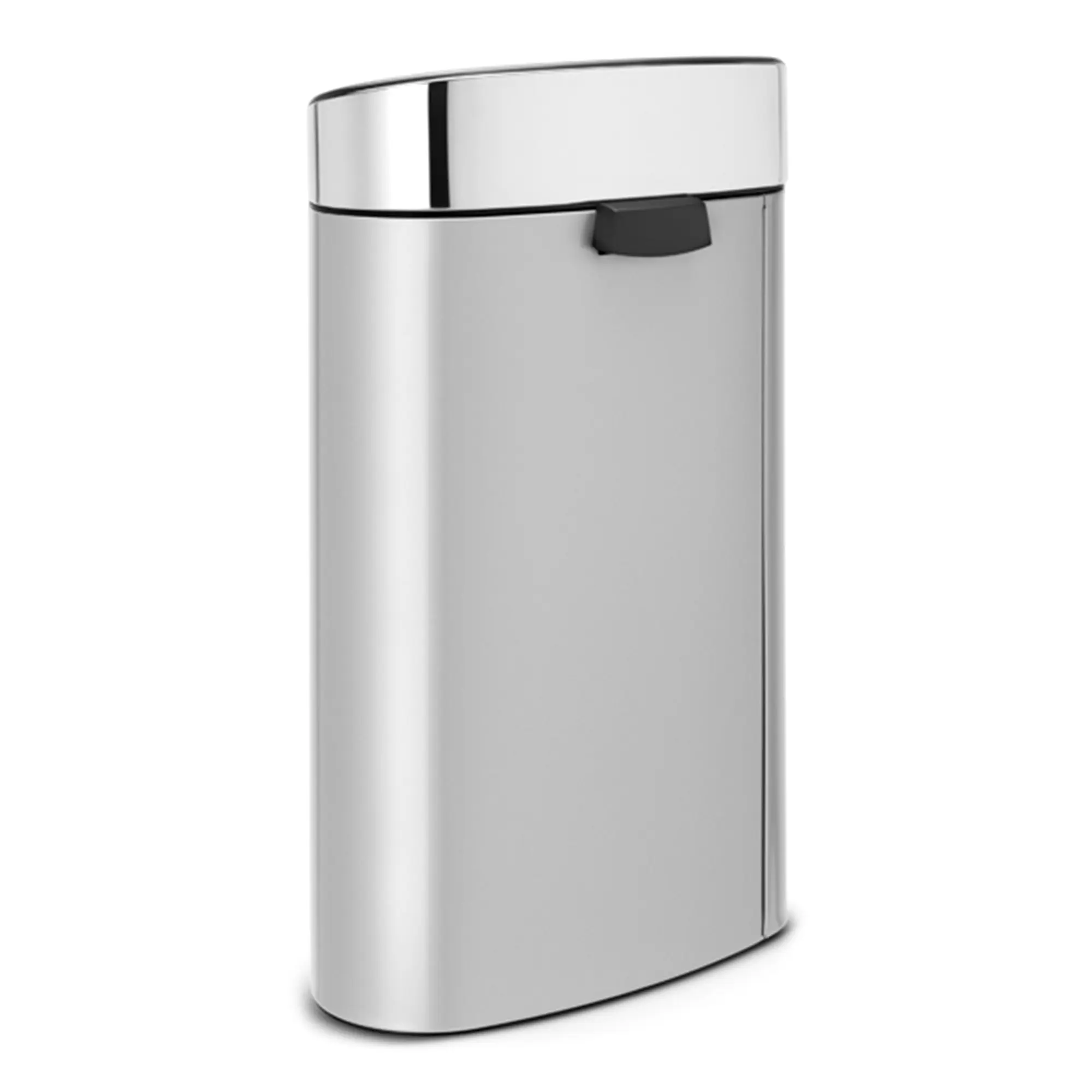Brabantia Touch New Abfallbehälter 40 Liter, runder Edelstahl-Mülleimer mit Soft-Touch-Deckel für Küche, Büro oder Schlafzimmer, Art.-Nr. 773104