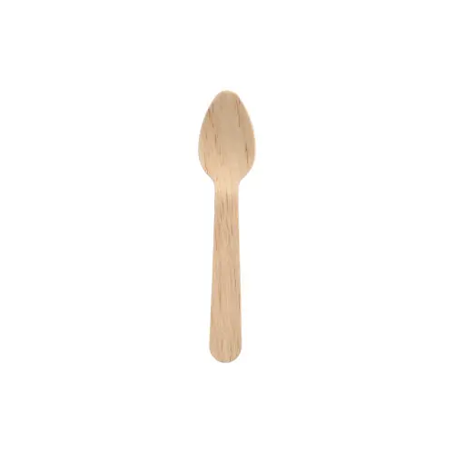 PAPSTAR Kaffeelöffel, Holz "pure" 11 cm aus FSC-zertifiziertem, naturbelassenem Birkenholz, splitterfrei poliert, stabiler Einweglöffel für Kaffee und Dessert, 18 x 10 Stück