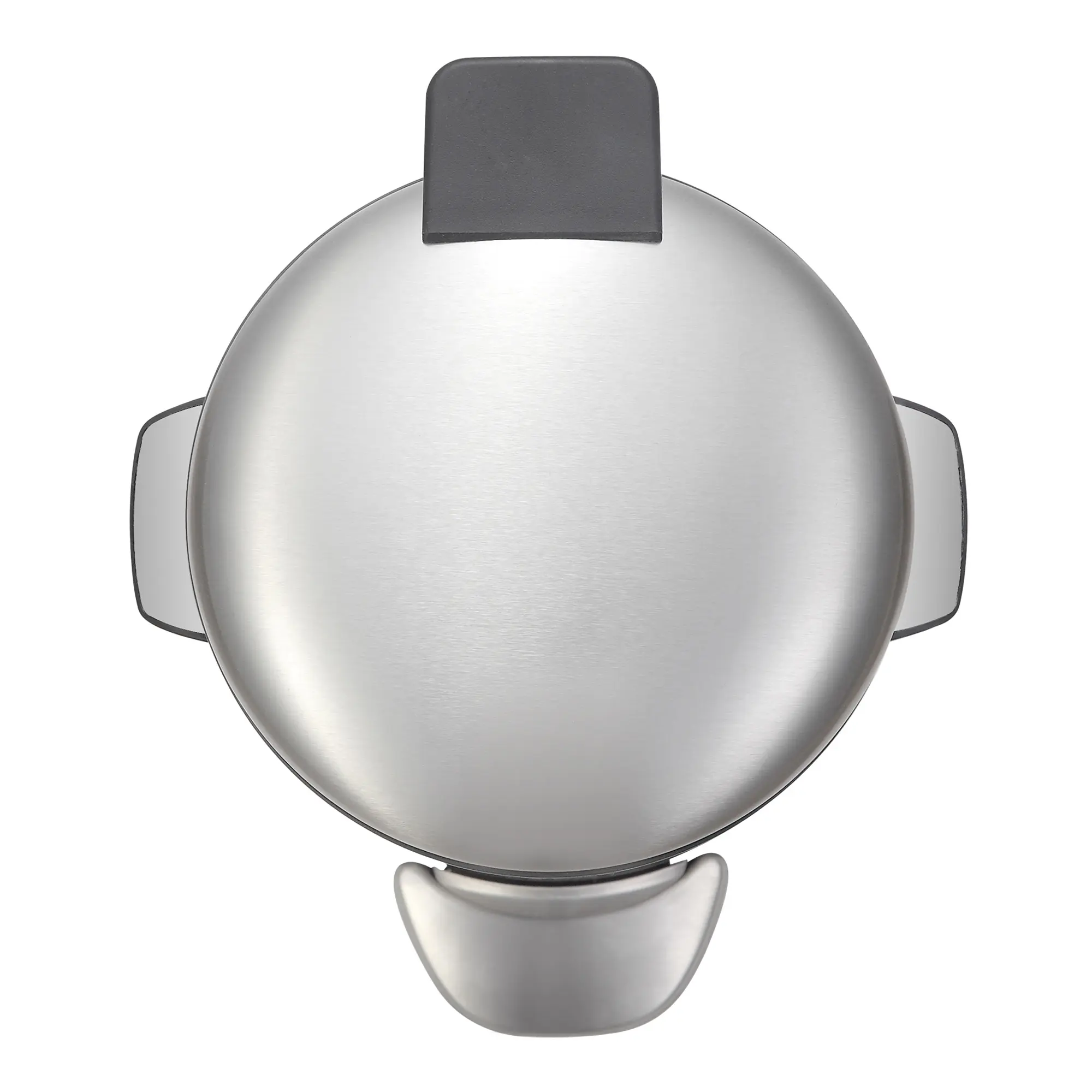 EKO Belle Deluxe Tretmülleimer 5 Liter aus mattem Edelstahl im Retro-Design mit Soft-Close-Deckel und Fußpedal, EKO