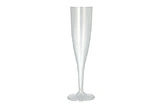 Sektglas Kunststoff transparent, elegantes Champagnerglas für Party, Buffet und Catering, wiederverwendbar und bruchfest