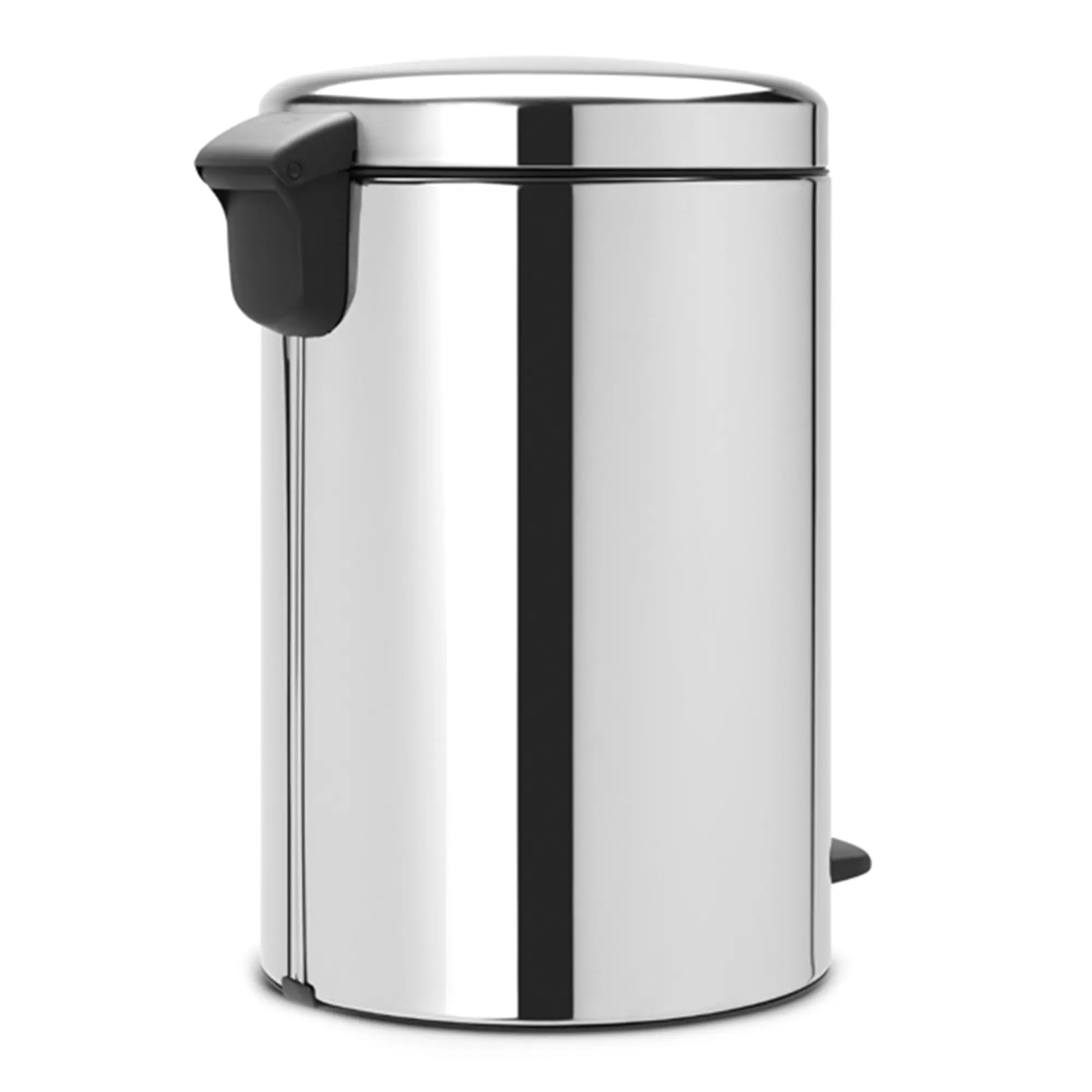 Brabantia newIcon Tretmülleimer 20 Liter mit feuerfestem Metall-Inneneimer, Soft-Close-Deckel und Pedal aus Edelstahl für Küche und Büro