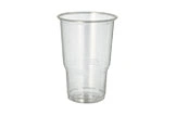 Klarer Einweg Kunststoffbecher 0,3 l transparent, stapelbar für Kaltgetränke, Artikelnummer 12345