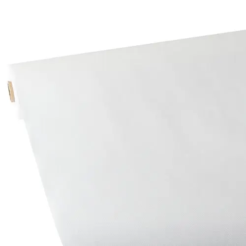 Starpak Tischdecke stoffähnlich aus PP-Vlies soft selection 25 m x 1,18 m in Weiß auf Rolle von PAPSTAR, reißfest, abwaschbar, recyclebar