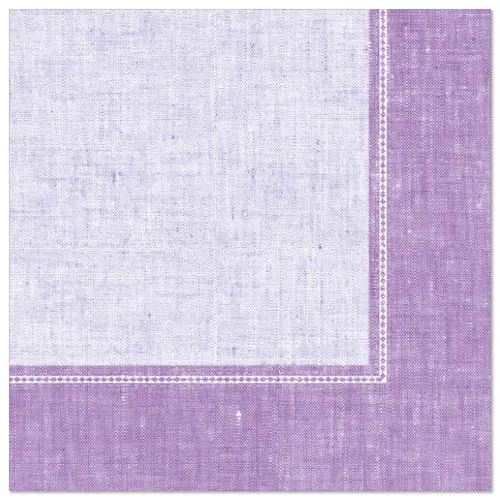 PAPSTAR Servietten ROYAL Collection 1/4-Falz 40 x 40 cm flieder Linum, hochwertige Premium-Servietten in Stoffoptik, weich, formstabil, FSC- und Nordic-Ecolabel-zertifiziert