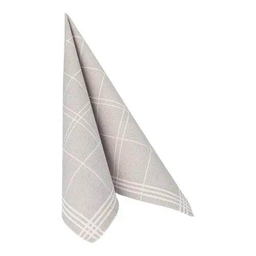 PAPSTAR Servietten "ROYAL Collection" 1/4-Falz 40 cm x 40 cm grau "Kitchen Craft"