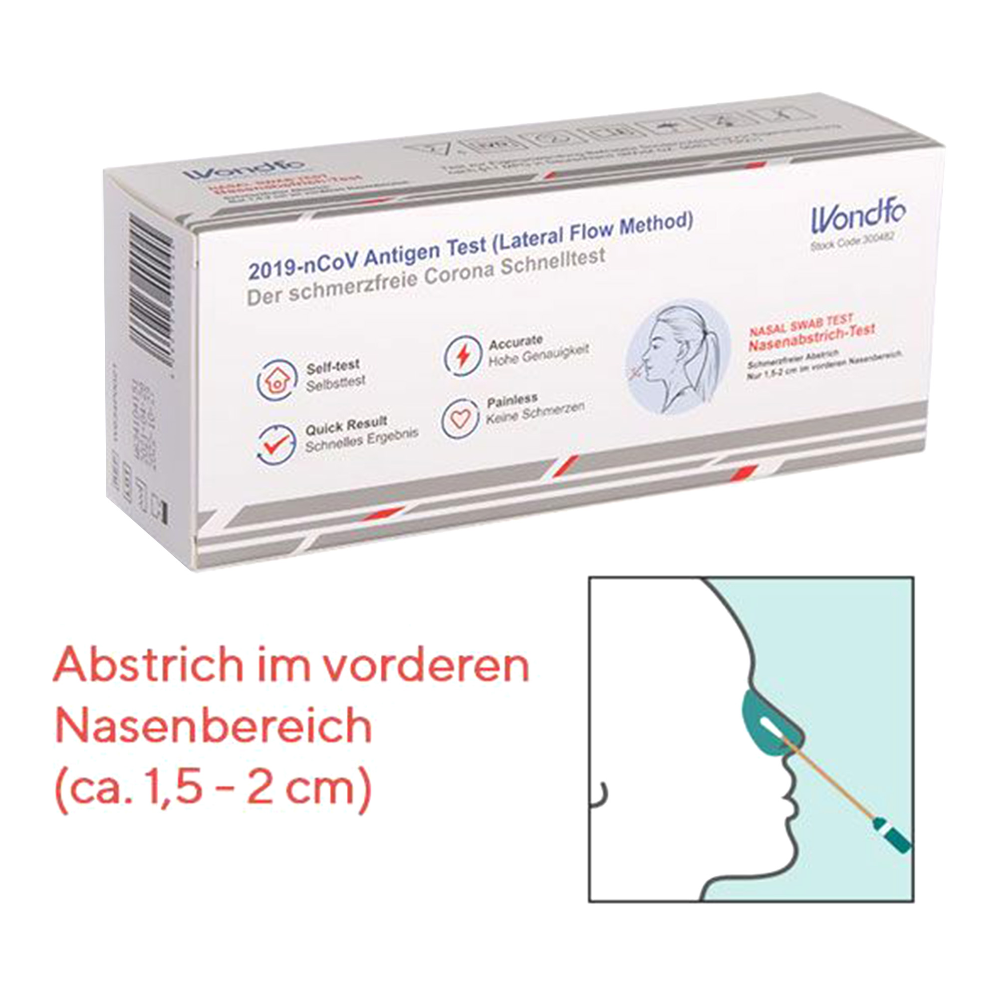 Wondfo 2019nCoV Antigen Test, Schnelltest, Laientest 5er KIT