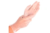Einmalhandschuhe transparent aus Vinyl, puderfrei, ideal für Medizin, Pflege, Lebensmittelhygiene, hygienischer Handschutz, Artikelnummer 12345