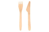 Holz Besteck Set Gabel und Messer für Einweg- oder Partygeschirr, plastikfrei, nachhaltig, Art.-Nr. 0000