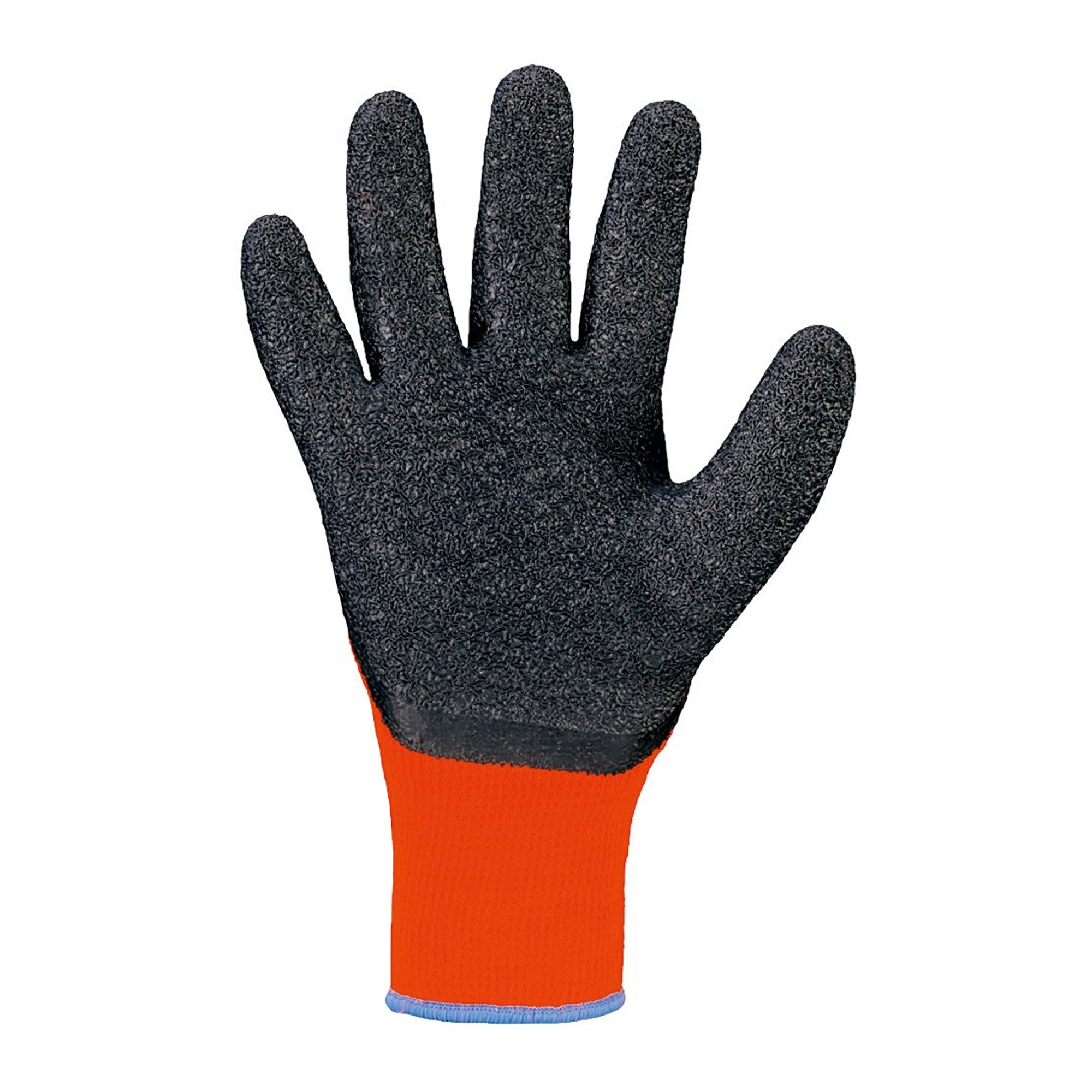 Stronghand Rasmussen 0240 Kälteschutzhandschuhe mit Latex-Beschichtung orange/schwarz, VE 60 Paar